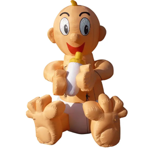 Opblaasbare baby met fles